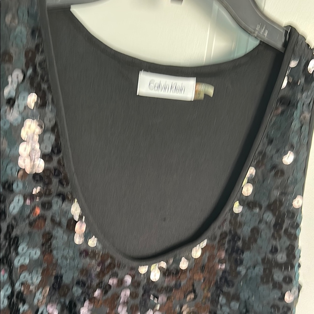 Calvin Klein Black Sequin Dress